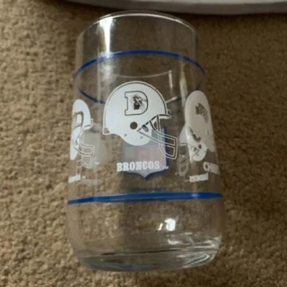 NFL AFC Western Division Glass Drink Tumbler